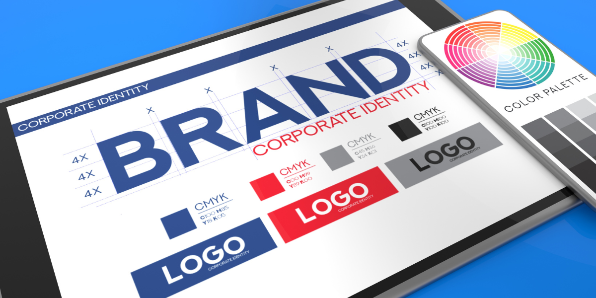 Website & Logo Design Shapes Brand